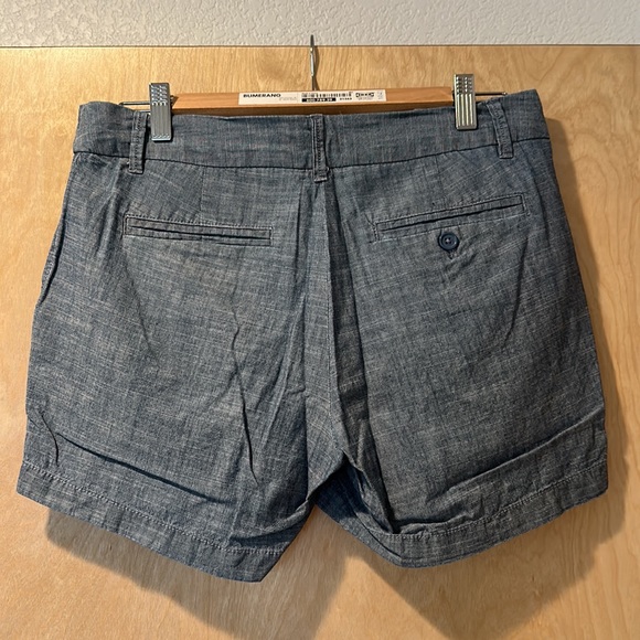 J Crew, Chambray Chino Shorts, size 4, 4 inch inseam - Picture 2 of 3